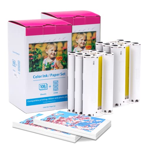 Carta Fotografica E Inchiostro Per Canon Selphy - Kit 3 Cartucce Con 108 Fogli, Compatibile CP1500/CP1300 - Foto 11