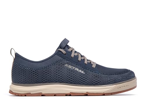Astral Crewer Turbo Ventilated Water-Ready Sneakers - Non-Slip Grip, Quick-Dry, Zero-Drop Comfort Boat Shoes, Neptune Navy, M8/ W94