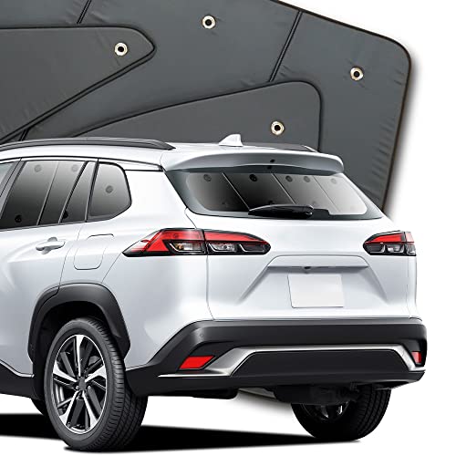 カローラクロス ZVG11/16 ZSG10 MXGA10 型 カーテン サンシェード 車中泊 グッズ プライバシーサンシェード リア用 対応 『01s-a065-re』