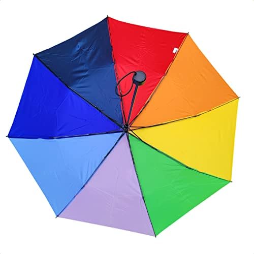 Paraguas de bolsillo paraguas arco iris, diámetro 90 cm, multicol...