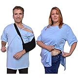 Post Surgery w/L&R Snaps (Blue, L)