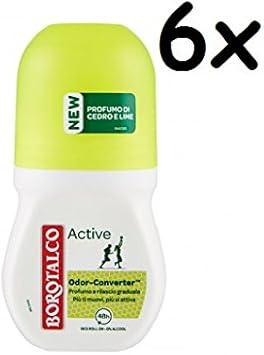 BOROTALCO DEODORANTE ROLL-ON ACTIVE ODOR CONVERTER PROFUMO DI CEDRO E LIME  50 ML : Amazon.it: Bellezza