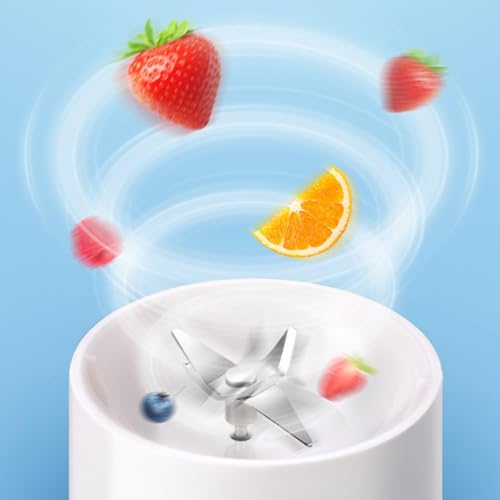 Portable Juicer Blender, Potent Mini Blender for Shakes and Smoothies Travel Juicer Bottle for Outdoor Gym Office (01) - Image 8