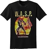 wasp last command tour Short Sleeve WASP W.A.S.P. The Last Command Tour Cotton T-Hüte Mützen Caps Unisex Mens Fashion Hüte Mützen Caps Cotton Tee Hüte Mützen Capss Short Sleeve Black(Small)