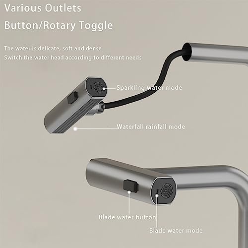 Robinet de cuisine cascade blanc HJMMHX avec douchette extractible
