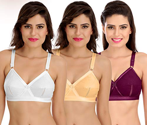 Image of SONA Perfecto Plus Size Cotton Bra for Woman Full Coverage Pack of 1