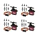 4Pcs MG90S Micro Servo Motor 9G Servo Geared Micro RC Servo Motor Smart Robot 360 Degree Compatible with Raspberry Pi Project Car Helicopter Airplane Boat