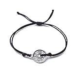 Pulsera Amuleto Talismán Lucky PIEZA. MONEDA CHINA FENG SHUI. FELICIDAD. SUERTE ; creación personalizada; Cordón de satén multicolor; creación personalizada