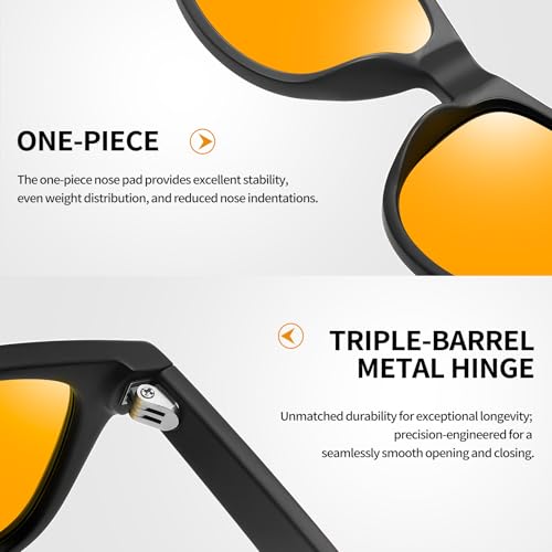 Image of Joopin Square Sunglasses Polarized UV400 Designer Sun Glasses Men Women | Oversized, Plastic Frame, Retro, Vintage, Unisex, Trendy Shades for Driving, Party, Fishing, Business, Costume