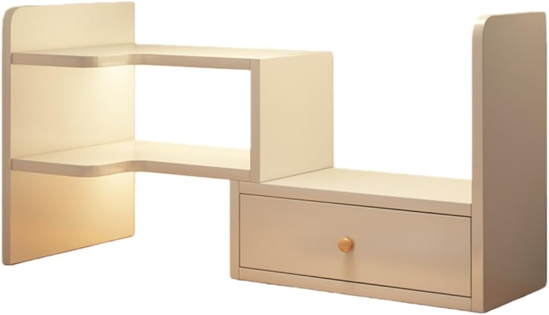 デスクトップ本棚、直立型、多段式、Fiozwea、デスクファイルオーガナイザー/オーガナイザー、収納引き出し、大容量収納スペース、耐