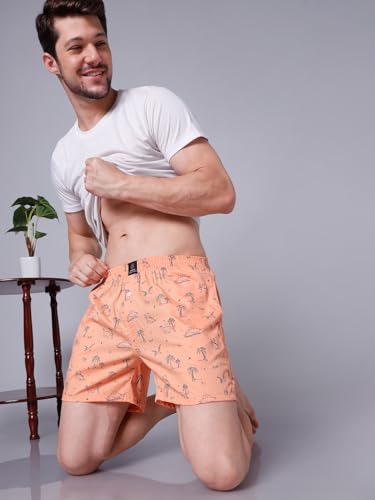 Image of Urban Scottish Ultra-Comfortable Men's Boxer Pants - 100% Cotton Material with A Stylish Print - Soft and Stretchy Elastic Waist Band - Dynamic Movement and Hardwearing Stitching - Breathable with A Gentle Snug Fit