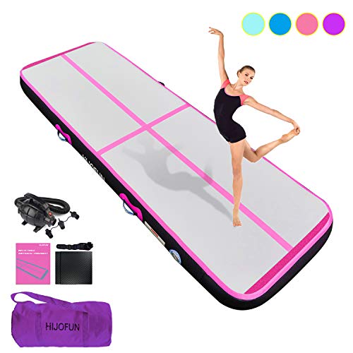 HIJOFUN Premium Air Track 10ftx3.3ftx8in Airtrack Gymnastics Tumbling Mat Inflatable Tumble Track