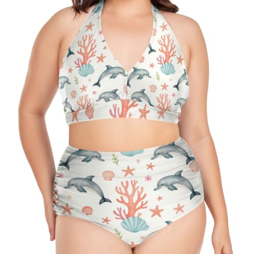 Maillot de bain deux pièces femme pour escapades à la plage et piscine L-4XL