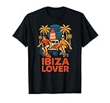 Ibiza Surfer Ibiza Lover Retro Coastal Living para Hombre Camiseta