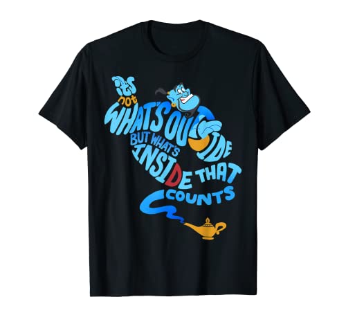 Disney Aladdin Genie Out Bottle Quote Camiseta