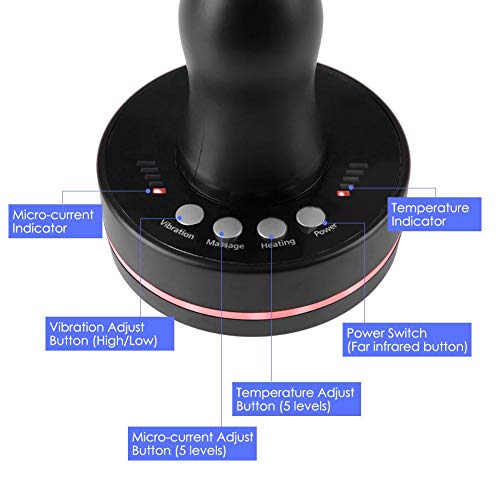 Meridian Brush Handheld Massager Micro-Electric Heating Health Scraping Device Slimming Body Brush Skin Care Massage Tool #TOP3