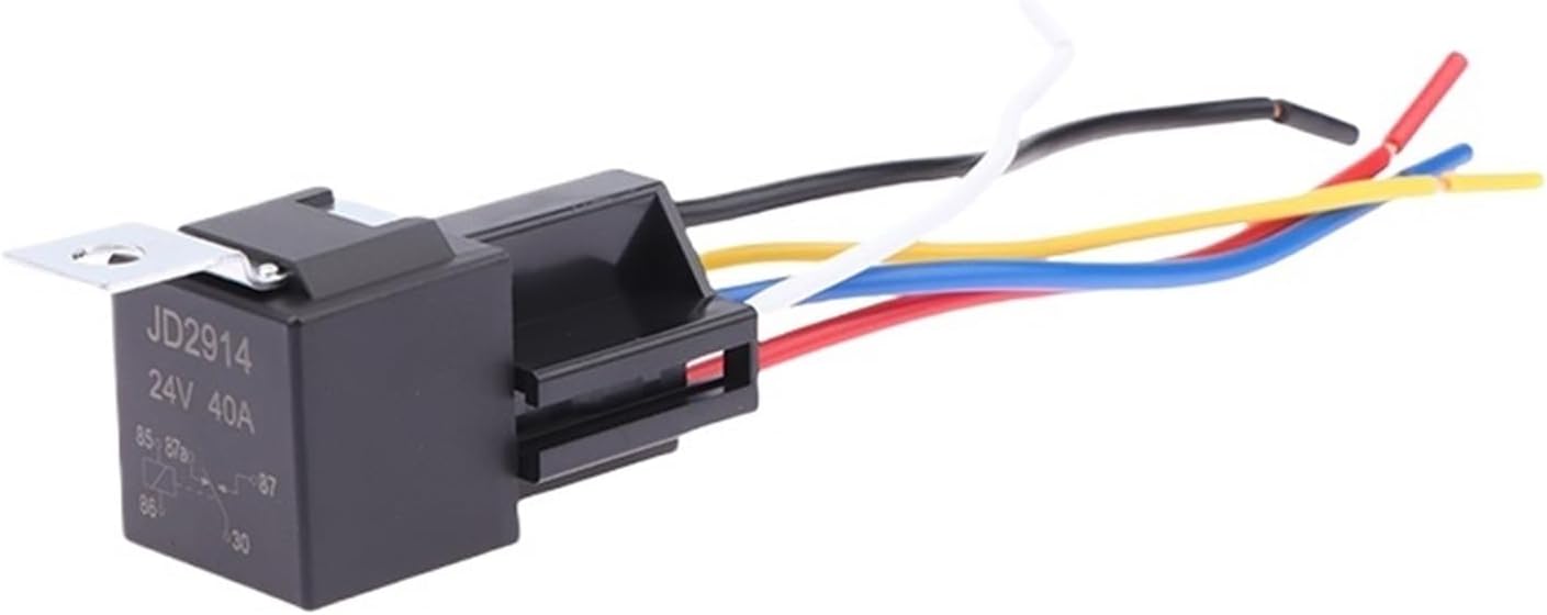 40A 24V JD1914 Power Switch Car Accessory Car Relay 5Pin Automotive Relay Lighting Horn Universal Power Relay