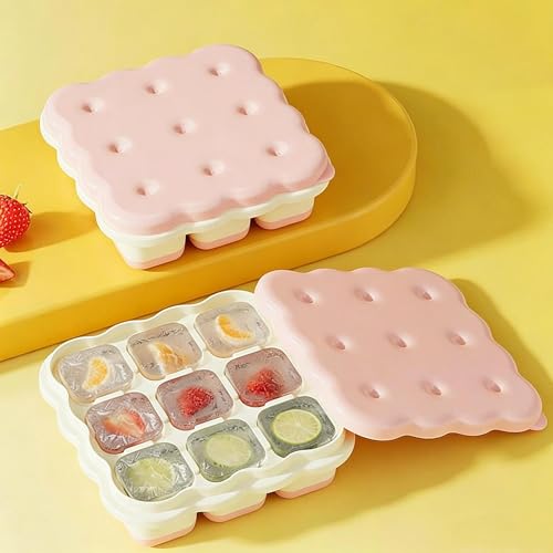 Bandejas de silicón para cubos de hielo con tapa miniatura 1