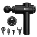 Z.ONE Deep Tissue Massage Gun, for Muscle Pain Relief, 30 Speeds, 4 Interchangeable Heads, Quiet Motor, USB-C Rechargeable, Portable Massager, for Back Legs Neck Shoulder and Whole Body Recovery