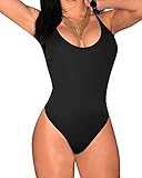 Color sólido Bañadores Natacion Mujer Grande Talla Dos Pieza Trajes De Baño Bikini Trikini Negro S