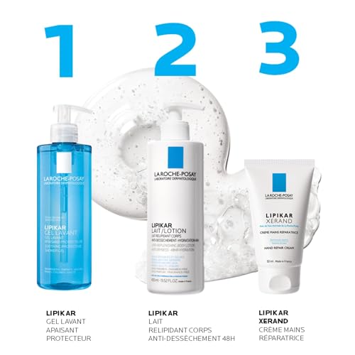 La Roche Posay Lipikar Gel Lavant, Hautberuhigendes, sanftes Duschgel für trockene, empfindliche Haut, Mit Niacinamid… – Ansicht 5