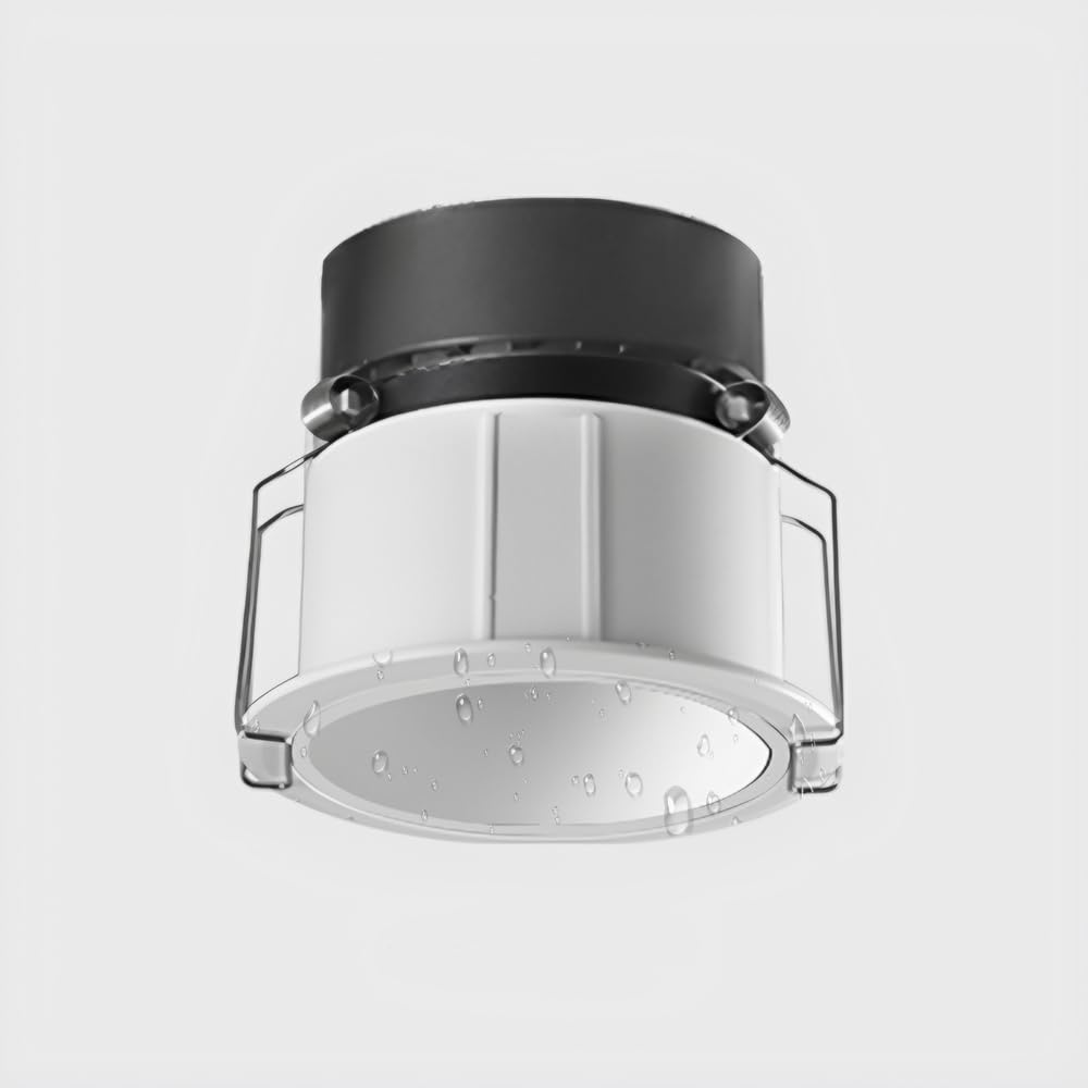 Foco De Techo Empotrable Led De 8,5 Cm, Resistente Al Agua Ip65, para Baño, Cocina, Balcón, Porche, Svart300（White4000K-7W）
