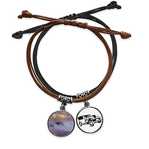 Bracelet photo nature marine en cuir un cadeau unique pour passionné