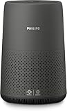 PHILIPS Air Purifier 800 Series, Purifies Rooms up to 65 m² (in 1h), 93 CFM CADR, HEPA & Active Carbon Filter, 99.99% Allergen Removal, Smart Air+ App Connectivity, Dark Gray (AC0850/41)