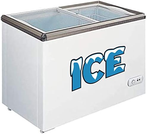 Ice Decal Sticker for Gas Station Ice Box or Halloween Costume - Small image 4