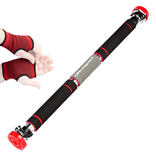 Ultrasport Unisexu00a0u0096 Adult's Force 300 Pull-up bar, Black/red, breit