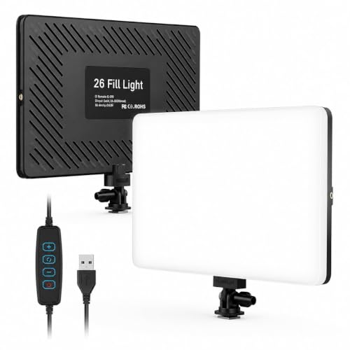 Image of 11-Inch USB LED Panel Light for Video, Dimmable, 3 Color Modes
