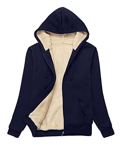 Image of SWISSWELL Hoodies for Women Winter Fleece Sweatshirt - Full Zip Up Thick Sherpa Lined