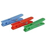 24 pinzas plástico. Habitex 283Y24P - Pinzas Ropa Pack 24 Piezas Plastico