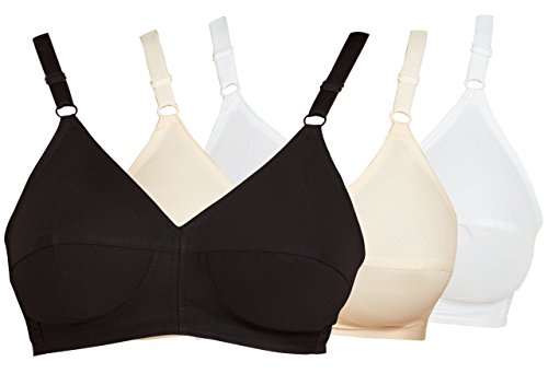 Image of SOUMINIE - U Shaped Back - 100% Cotton Full Figure Bra - Minimizer - Non Padded - Full Coverage Wirefree Seamed Bra