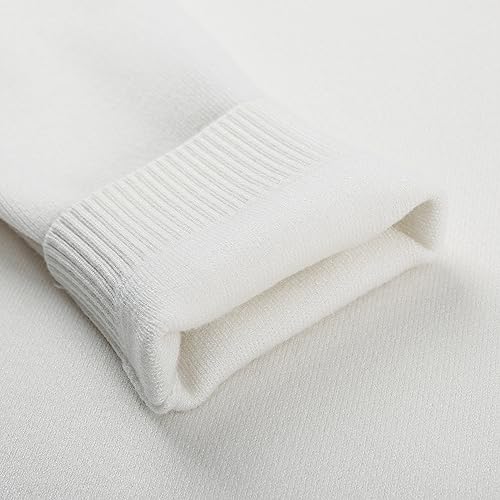 Image of Women's Tight Cuff Long Sleeve Crew Neck Solid Button Down Cable Ribbed Knit Classic Cardigan Sweater