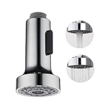HOMELODY Pull Down Faucet Replacement Head, 2 Functions Kitchen Faucet Sprayer Head, G 1/2 Pull Out Spray Head for Kitchen Faucet, Chrome Kitchen Sink Faucet Head pulverizador de grifo