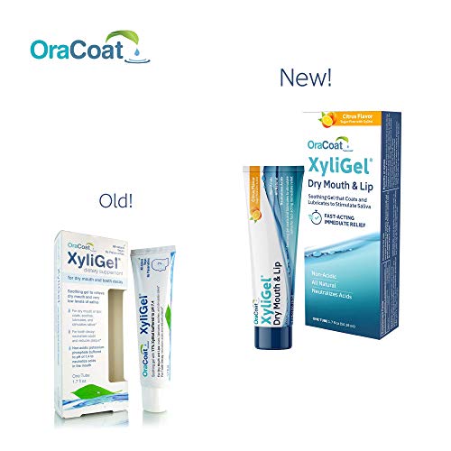 Oracoat Xyligel 1 Pack Soothing Dry Mouth Moisturizing Relief Gel With Xylitol, Sugar Free, For Dry Mouth, Stimulates Saliva Production, Non-Acidic, Daytime And Night Time Use #TOP1