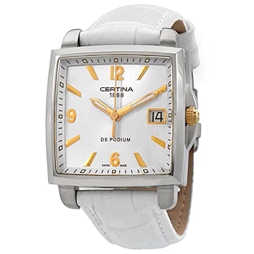 Certina DS Podium reloj de cuarzo con esfera plateada para mujer C0013102603700