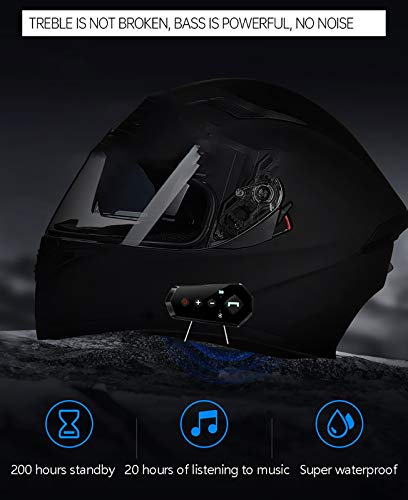 HZIH Bluetooth Casco Moto Jet,ECE Omologato 3/4