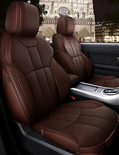 Pegasus Premium Customized PU Leatherite Car Seat Cover for Latest Hyundai  Creta 2020-2021 Leather Compatible with Car Coffee(Set of Front
