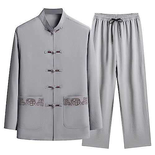 Uniforme de Tai Chi pour homme costume Tangzhuang traditionnel en coton