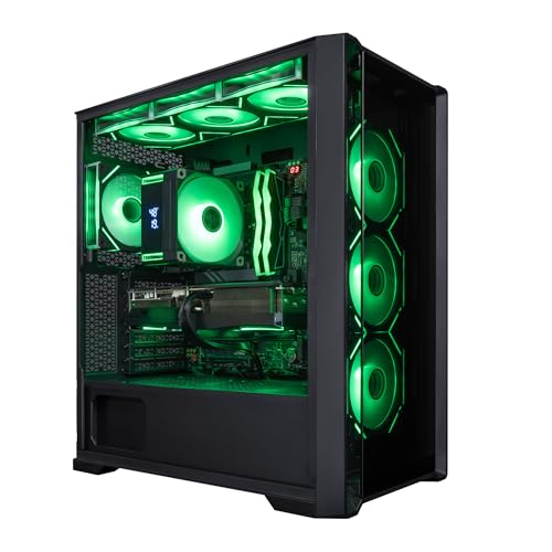 Image of NOVA Gaming PC Desktop Computer, Intel Core Ultra 9 285k, GeForce RTX 5080, 32GB DDR5, 1TB SSD, 360 LCD Liquid Cooler, Windows 11 Home, RGB Lighting, Ready to Use