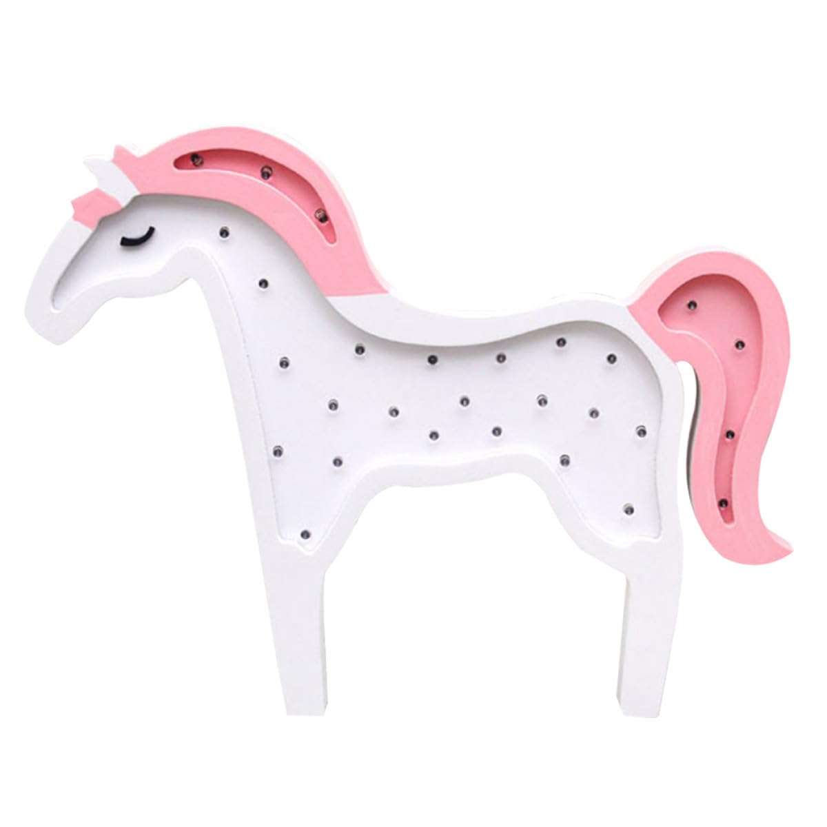 Anneome Einhorn LED Wanddekoration in Rosa Hängender Wandschmuck mit Modernem LED Design für Wohnzimmer und Schlafzimmer Deko fürs Zimmer