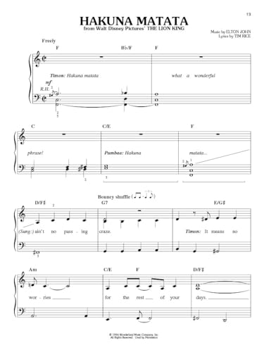 Disney's Best: Easy Piano Play-Along Volume 15: Easy Piano Play-Along: Volume 15 - 10 Selections