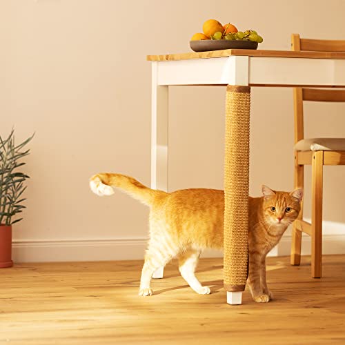 Miniatura 2 de Navaris Rascador De Gatos Para Patas De Mesa - Protector De Sisal Con Rascadores Para Gato - Alfombra Antiarañazos Para Pata De Mesas Sillas Sillón