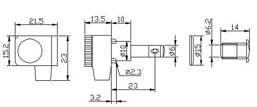 image for Dopro Chrome 2 Pin Locking Guitar Tuners Tuning Keys Pegs Machine Head