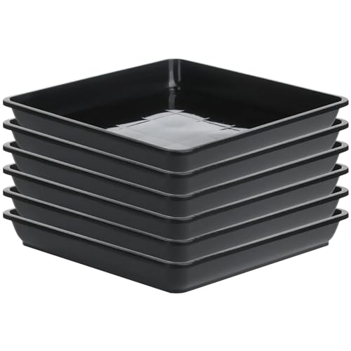 lade Flower Pot Tray 3 stuks Plastic vierkant plantenbak 7.1x7,1 inch Plant Water Tray Geschikt voor bonsaibloemen Succulente potten Tuinbenodigdheden - Afbeelding 6