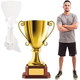 Capoda 3.9 ft Large Golden Award Trophy Party Signs Decoration Sports Cardboard...
