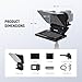 NEEWER 2 in 1 Teleprompter 11 Inch with Monitor for Windows MacOS, Supports Screen Mirroring, Portable Prompter for Camera Mobile Phone Webcam for YouTube Twitch Live Streaming Conference, X11