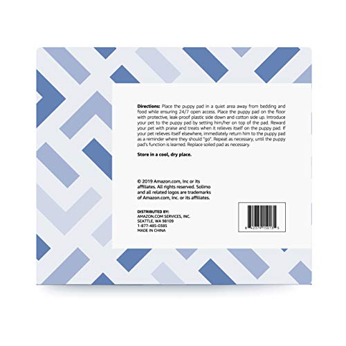Amazon Brand - Solimo Super Absorbent Puppy Pads, Unscented, Regular, 100 Count - Thumbnail 3